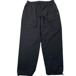 GapFit Mens Athletic Pants Medium Black Sweatpants Drawstring Activewear Casual